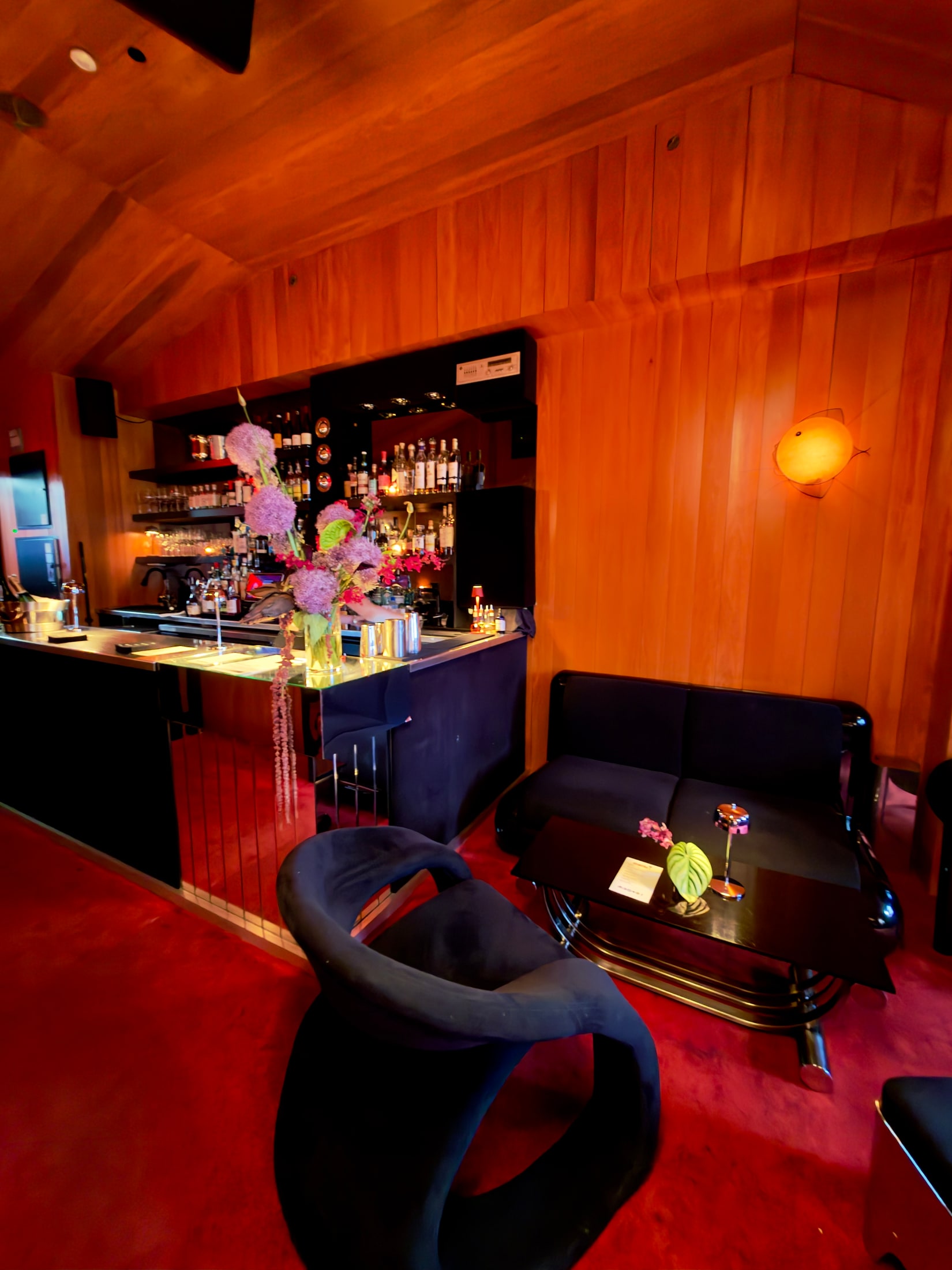 PearlBox bar and floral installation for Backers and Builders in New York